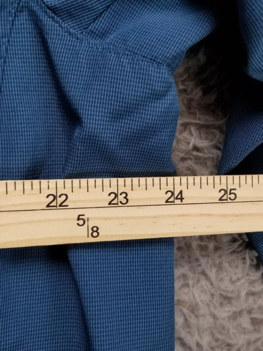 Eddie Bauer Shirt Womens XL Blue Long Sleeve Roll Tab Button Up Vented Mesh - Picture 9 of 9